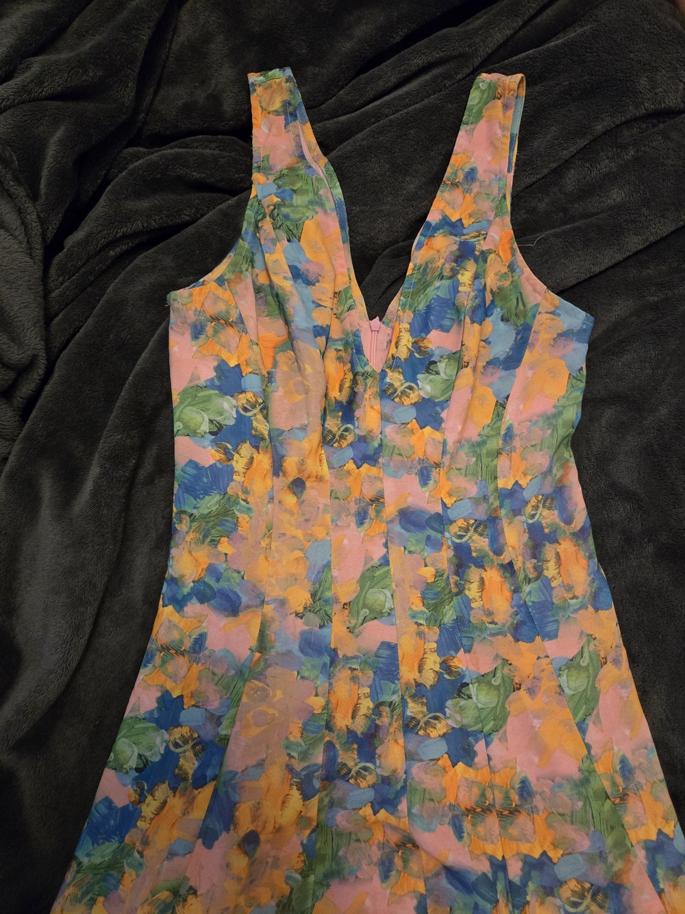 Hello Molly Floral Slip Dress in Pink, Orange, Blue, Green